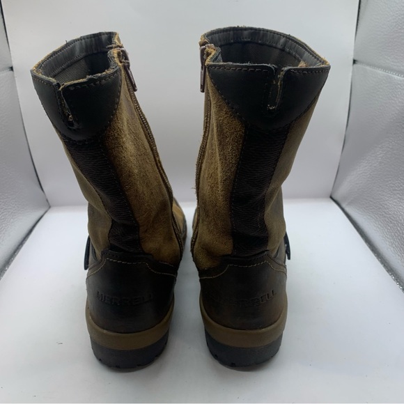 Merrell Women's Emery Buckle Boot size 6.5 mid ankle combat - Picture 7 of 9